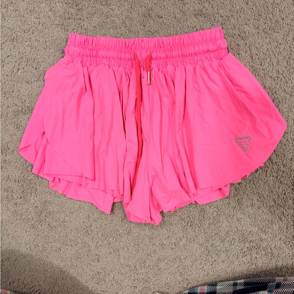 Women's Bright Pink Athletic Shorts